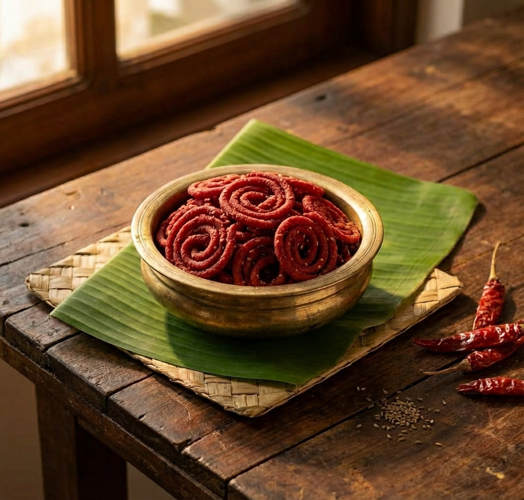 Beetroot Murukku