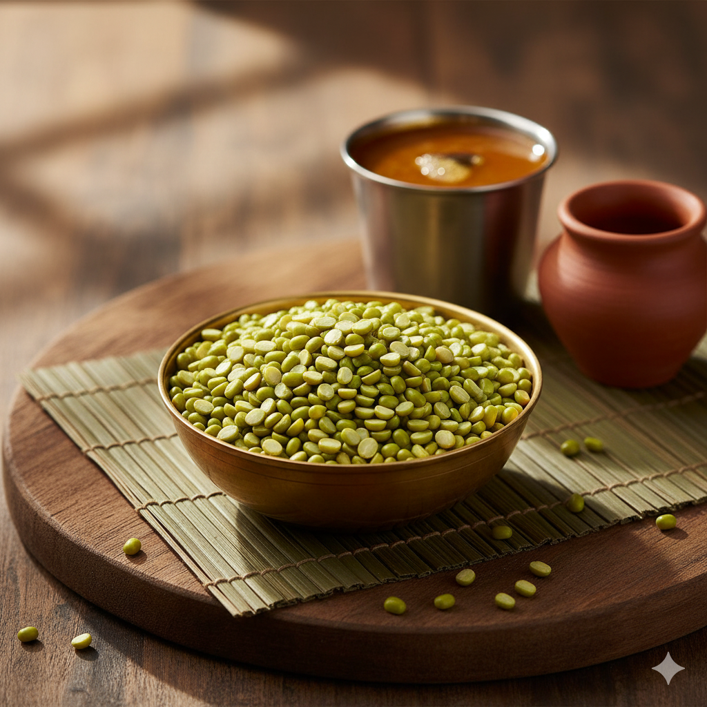 Green Moong Dal Broken
